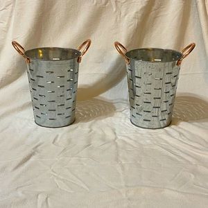 Galvanized Buckets w/ Cooper handles
